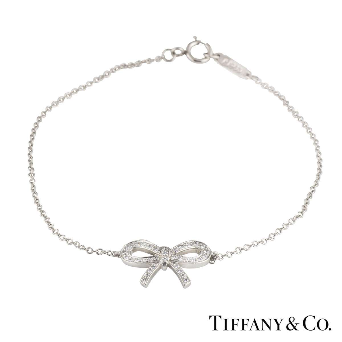 Tiffany \u0026 Co. Platinum and Diamond Bow 